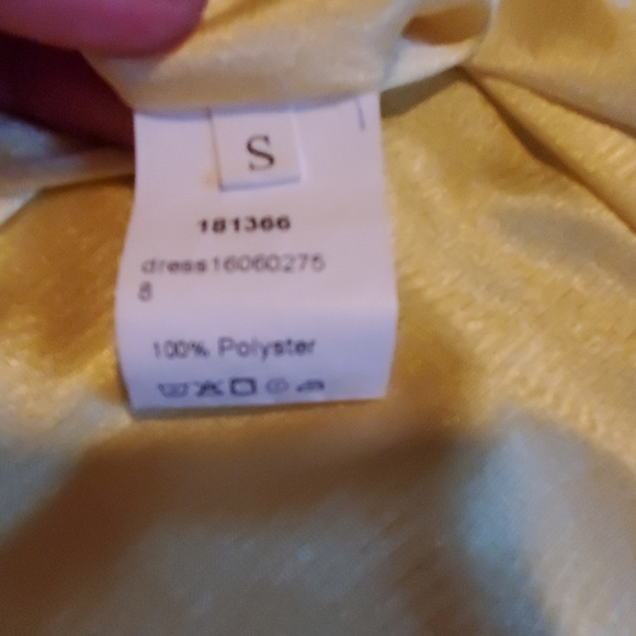 Yellow babydoll dress, size S - Picture 6 of 6